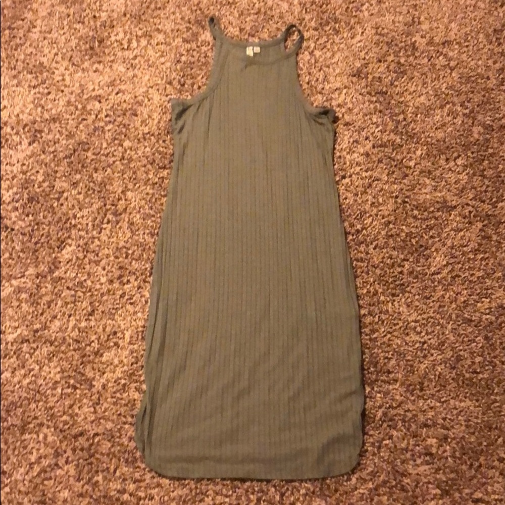 Olive Green Body Con Dress